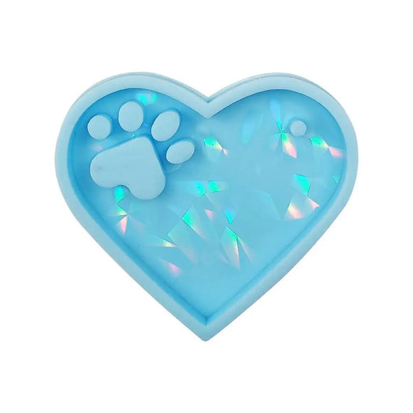 Holograph Heart Paw